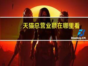 天猫总营业额在哪里看（天猫营业额哪里看）