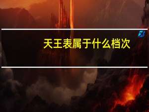 天王表属于什么档次