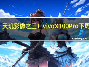 天玑影像之王！vivo X100 Pro下周开卖：4999元起
