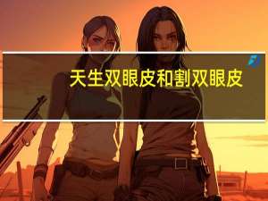 天生双眼皮和割双眼皮？天生双眼皮和割的双眼皮有什么区别