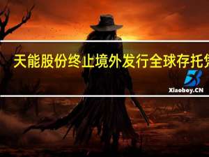 天能股份终止境外发行全球存托凭证