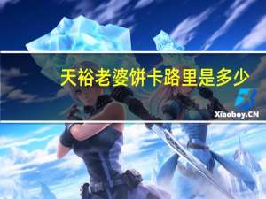 天裕 老婆饼卡路里是多少