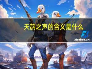 天韵之声的含义是什么