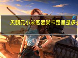 天颐元 小米燕麦粥卡路里是多少