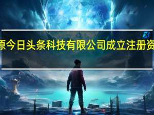 太原今日头条科技有限公司成立注册资本100万