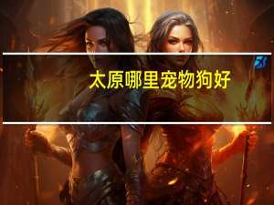 太原哪里宠物狗好