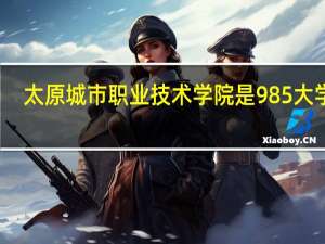 太原城市职业技术学院是985大学吗