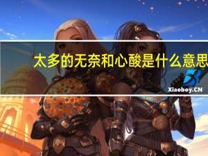 太多的无奈和心酸是什么意思（心酸是什么意思）