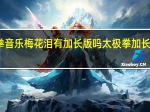 太极拳音乐梅花泪有加长版吗 太极拳加长版音乐大全