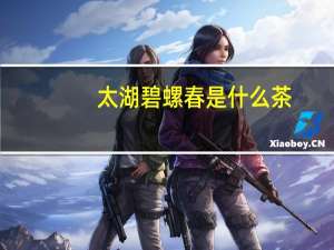 太湖碧螺春是什么茶