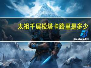 太祖 千层松塔卡路里是多少