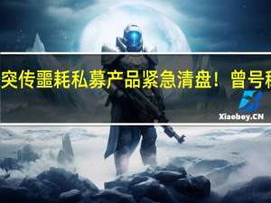 太突然！38岁大V基金经理突传噩耗 私募产品紧急清盘！曾号称“中国巴菲特” 10年收益近百倍？
