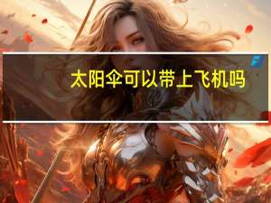 太阳伞可以带上飞机吗