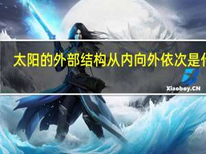 太阳的外部结构从内向外依次是什么