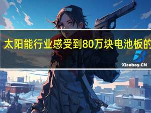 太阳能行业感受到80万块电池板的热度