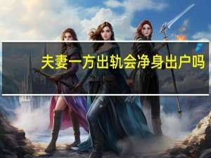 夫妻一方出轨会净身出户吗