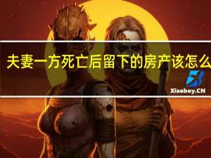 夫妻一方死亡后留下的房产该怎么继承