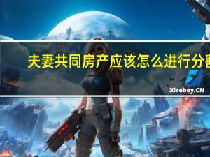 夫妻共同房产应该怎么进行分割