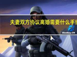 夫妻双方协议离婚需要什么手续
