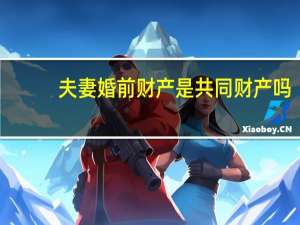夫妻婚前财产是共同财产吗