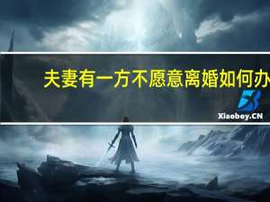 夫妻有一方不愿意离婚如何办