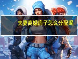 夫妻离婚房子怎么分配呢
