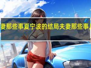 夫妻那些事夏宁波的结局 夫妻那些事儿电视剧