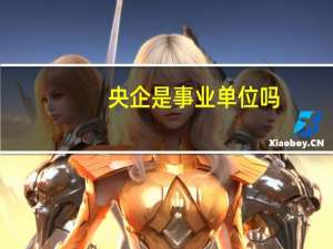 央企是事业单位吗