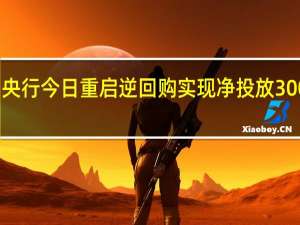 央行今日重启逆回购 实现净投放300亿元