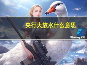 央行大放水什么意思
