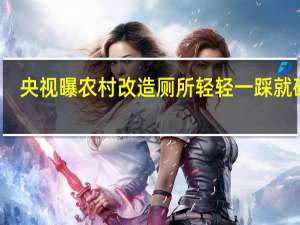 央视曝农村改造厕所轻轻一踩就碎了