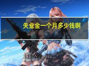 失业金一个月多少钱啊