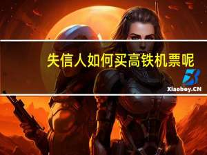 失信人如何买高铁机票呢