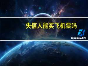 失信人能买飞机票吗