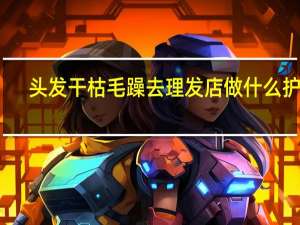 头发干枯毛躁去理发店做什么护理