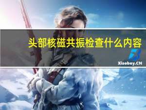 头部核磁共振检查什么内容（头部核磁共振检查什么）
