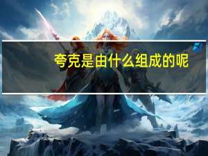 夸克是由什么组成的呢