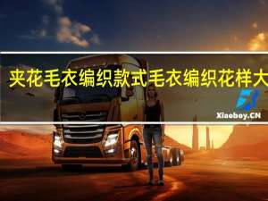 夹花毛衣编织款式 毛衣编织花样大全图