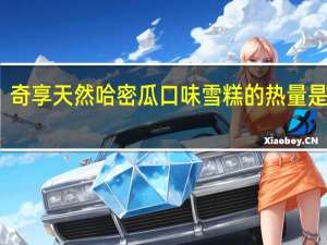 奇享 天然哈密瓜口味雪糕的热量是多少