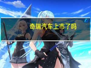 奇瑞汽车上市了吗