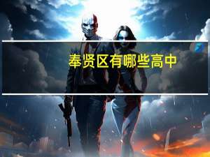 奉贤区有哪些高中