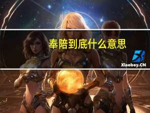 奉陪到底什么意思（奉陪到底什么意思）