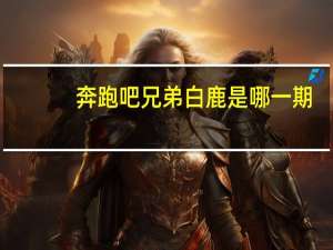 奔跑吧兄弟白鹿是哪一期