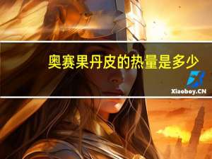 奥赛 果丹皮的热量是多少