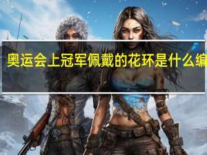 奥运会上冠军佩戴的花环是什么编制的