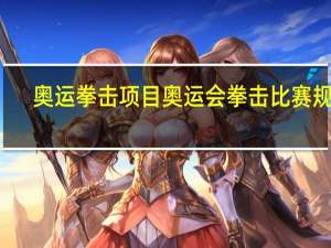 奥运拳击项目 奥运会拳击比赛规则