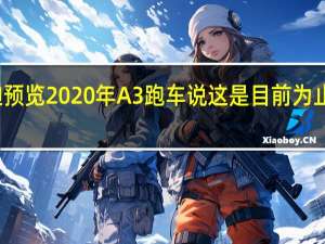 奥迪预览2020年A3跑车 说这是目前为止最好的车