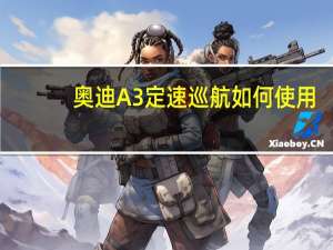 奥迪A3定速巡航如何使用