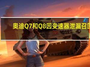 奥迪Q7和Q8因变速器泄漏召回