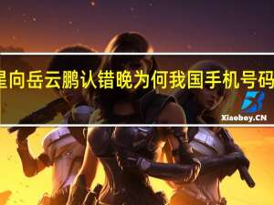 女星向岳云鹏认错晚为何我国手机号码是十一位